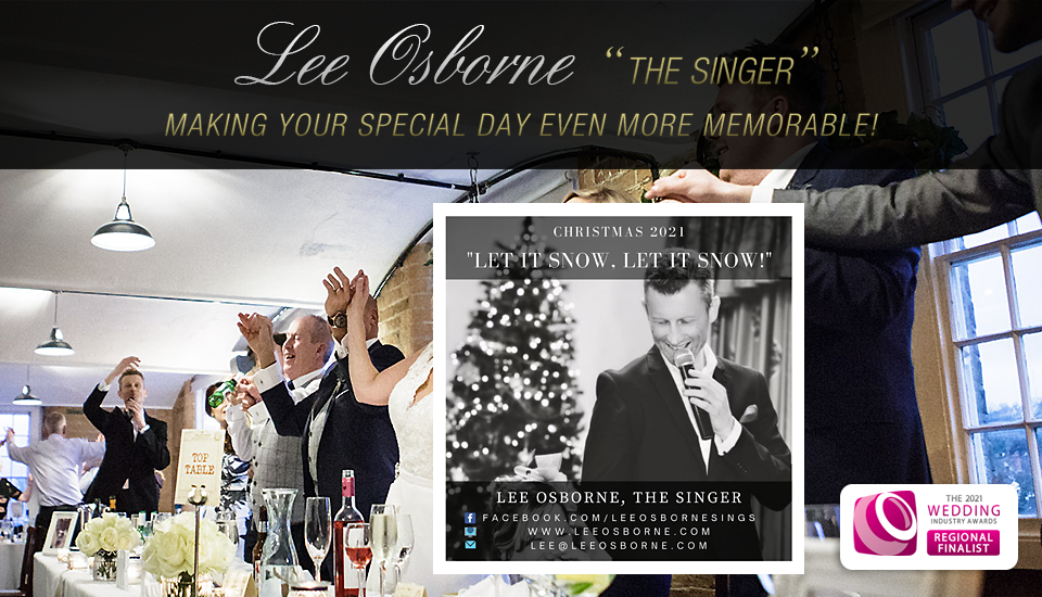 lee osborne singing for sam and steph brittain at The Lake at Barston Restaurant wedding venue